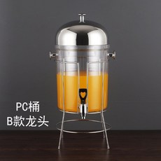 음료디스펜서 뷔페 호텔 쥬스 업소용 대용량 레스토랑 식당 물통 워터, B모델 PC배럴+스테인레스수도꼭지