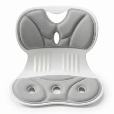 커블체어 등받이 허리보호 자세보정의자, 그레이