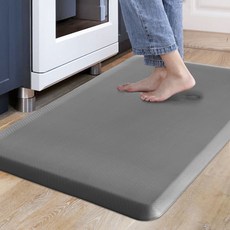 카바펫 플로어 쿠션드 키친 컴포트 워터프루프 넌 슬립 PVC발매트, Gray