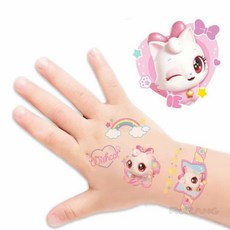 로랑마켓 타투스티커 아이냥 패션스티커 페이스패인팅 캐릭터타투스티커