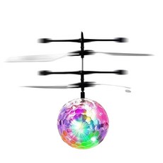 炫彩燈光手勢感應飛行球，自動避障USB充電兒童玩具, 水晶球+充電線, 1個