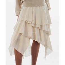 자라 ZW 컬렉션 플루이드 프릴 스커트 2537209