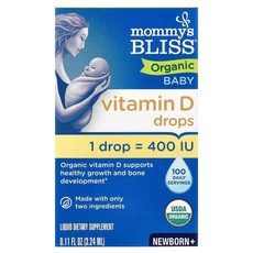 마미스블리스 마미스 블리스 비타민D 드롭 신생아용 3.24ml(0.11oz), 3.24ml, 1개
