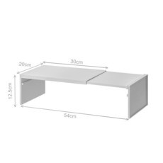 台灣出貨可伸縮臺面廚房置物架 租房好物伸縮置物架廚房架櫥柜內隔板分層架柜子層架廚房小物分層置物架調, 灰色, 1個