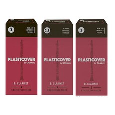RICO plastiCOVER 黑管 黑竹片 Bb Clarinet 5片裝, 1個, 2號