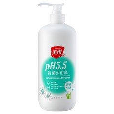 美琪 PH5.5 抗菌沐浴乳 經典皂香 不含皂鹼, 1L, 1瓶