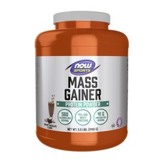 NOW Foods 增重蛋白粉, 1個, 2495g