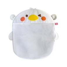 JoyBaby 洗澡玩具吸盤收納袋，浴室玩具瀝水網袋，壁掛式玩具收納，寶寶洗澡玩具收納好幫手, 小白鴨-F, 1個