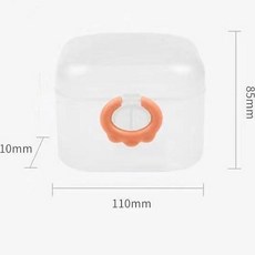 奧爾希系 抗菌材質 嬰幼兒固齒器 益智手抓球, 1個, 加購手抓球/牙膠收納盒【多功能收納】透白