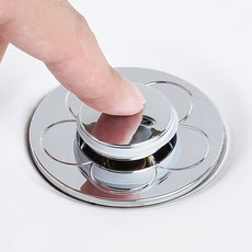 화장실 세면대 교체용 자동 팝업 물마개 seo*376Ns, 1개, 실버1P