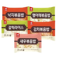천일 볶음밥 5종 10팩( 새우2+김치2+낙지2+햄야채2+갈릭2 ), 1.67kg, 1세트