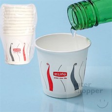 인터쇼퍼 일회용 종이소주컵 10개입 주방용컵, 1개