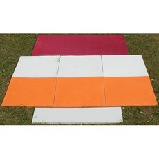 HIDO樂樂棒球 重型雙色壘包組 (含重型投手板、白橘壘板x3、紅色延長板), 1個