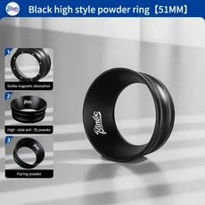 빈쿠 커피 도징 링 마그네틱 하이 3.2cm 에스프레소 퍼널 51mm (델롱기 브레빌 포타필터용) 홈 바리스타, 03 51mm black