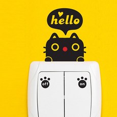 헬로우 루돌캣 포인트스티커 스위치스티커, 본상품선택