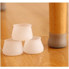 의자 발받침 미끄럼방지 커버 4개 화이트