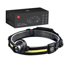 라이반 동작인식 헤드랜턴 초강력 C타입USB 충전식 듀얼 광원 led 헤드라이트 KN-08009, 라이반 LED 헤드랜턴, 1개