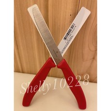 瑞士維氏Victorinox 蕃茄刀 麵包刀 蛋糕刀 鋸齒刀 排餐刀 西餐刀, 紅色, 1個