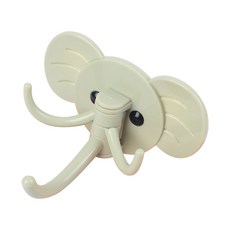 프레즌샵 부착식 코끼리 3단 후크 접착식후크