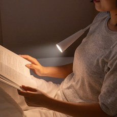 스위코 자바라 무선 LED 다용도 휴대용 독서등 램프, 화이트