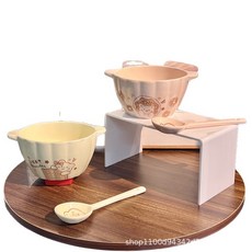 卡通陶瓷碗 水果沙拉燕麥碗 微波爐烤箱適用, 餅乾熊南瓜碗, 1個