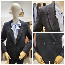 올리비아로렌 멋스러운 테일러드 카라 트위드 자켓 nc청주점 vopfu4s2111