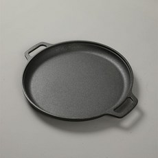 家用無塗層生鐵煎餅鍋 鑄鐵烙餅鍋 手抓餅工具, 1個, 鐵柄款 28cm 烙餅鍋單鍋無工具