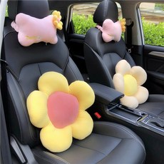 자동차 허리 지원 귀여운 자동차 쿠션 허리 자동차 좌석 등받이 허리 지원 사계절 허리 지원, 색깔1, 1개