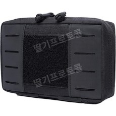 Azarxis 택티컬 미니 벨트 파우치 EDC 카드 홀더 밀리터리 서바이벌 전술가방, 04 검정색 방수 포켓