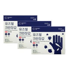 유즈웰 크린장갑 400매, 400개, 3개