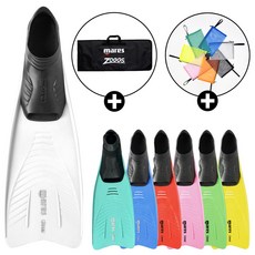 마레스 뉴클리퍼 오리발 수영 롱핀 + 핀가방 + 메쉬파우치, 핑크