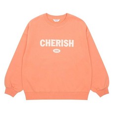 에꼴리에 세이브존03 겨울 벨로아 아플리케 기모 맨투맨티 22D1452-OR