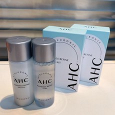 AHC 玻尿酸撫紋亮顏保濕套裝 旅行裝, 1個, 神仙水乳一套【水30ml+乳30ml】