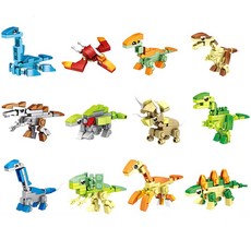 동물 조립블록 소형 블록 공룡 해양 세트 곤충 퍼즐 미니, A08, 1개