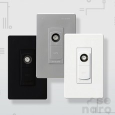 홍익 케이블TV 접속단자 고품질 신호처리, 아이보리