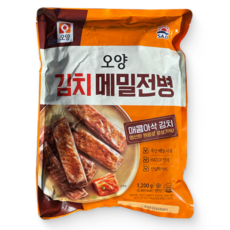 오양 메밀전병 매운군만두 1.2kg, 2개