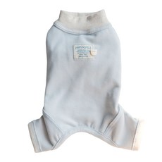 HAPPY SMILE 寵物連身衣 舒適柔軟 簡約時尚 可愛粉嫩色系, 奶霧藍, 1個