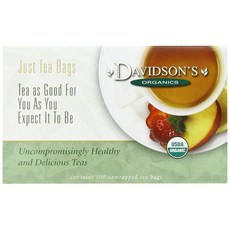 데이비슨스 프렌치 바닐라 티 100개입 티백 Davidson's Organics French Vanilla 100-count Unwrapped Tea Bags, 100개(1팩), 1개
