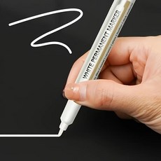다용도 유리 세라믹 금속용 화이트 유성 마커펜 2P 세트, 1세트, 1색