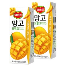 델몬트 망고 팩 주스 190ml 32개 미니 과일 음료 드링크 교회 회사