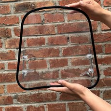 오토바이 바람막이 스쿠터바람막이 방수 스쿠터 우비 앞 사이클 플라스틱 블랙 커버 범용 비, 단일조합 검정