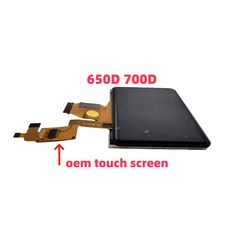디지털 카메라용 LCD 디스플레이 화면 550D 650D 700D 1, 1개