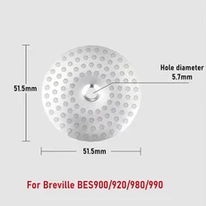 커피 머신 샤워 스크린 퍽 브루잉 필터 정밀 부품, 01 For Breville BES900, 01 빠른, 1. Shower Screen 51.5mm