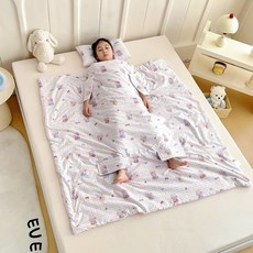 兒童防踢夏被 寶寶春夏睡袋, 防踢夏被 - 草莓小兔 同款枕芯