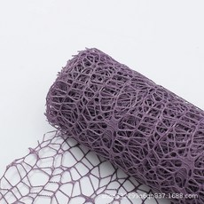 韓式提花網花束包裝材料DIY材料包-圓心網鮮花禮品包裝紗網 (臺灣出貨), 韓式提花網【醬紫】50CM*5Y/捲