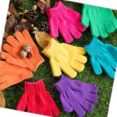 작업 보아스 극세사 키즈 글러브 야외활동 장갑 10개 세트, 레드