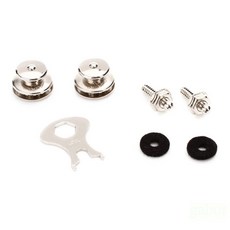 LOXX 吉他貝斯安全背帶釦 LOXX-E-NICKEL 鍍鎳 背帶扣 德製, 1個