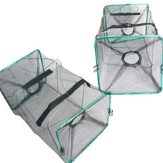 접이식 통발 휴대용 사각 새우 미꾸라지 통발 어망 어구 야외 낚시