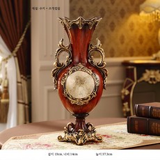화병 세라믹 빈티지 인테리어 장식 유럽풍, 수박색