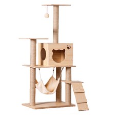 SKYLIFE 中款原木紋貓咪別墅跳台 130-150cm 貓跳台, 原木紋, 1箱